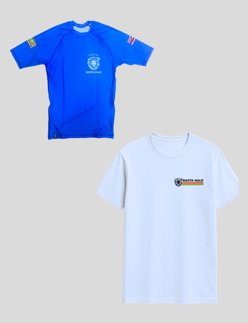 Kit Rashguard Hawaii 808 Blue + Camiseta Classic
