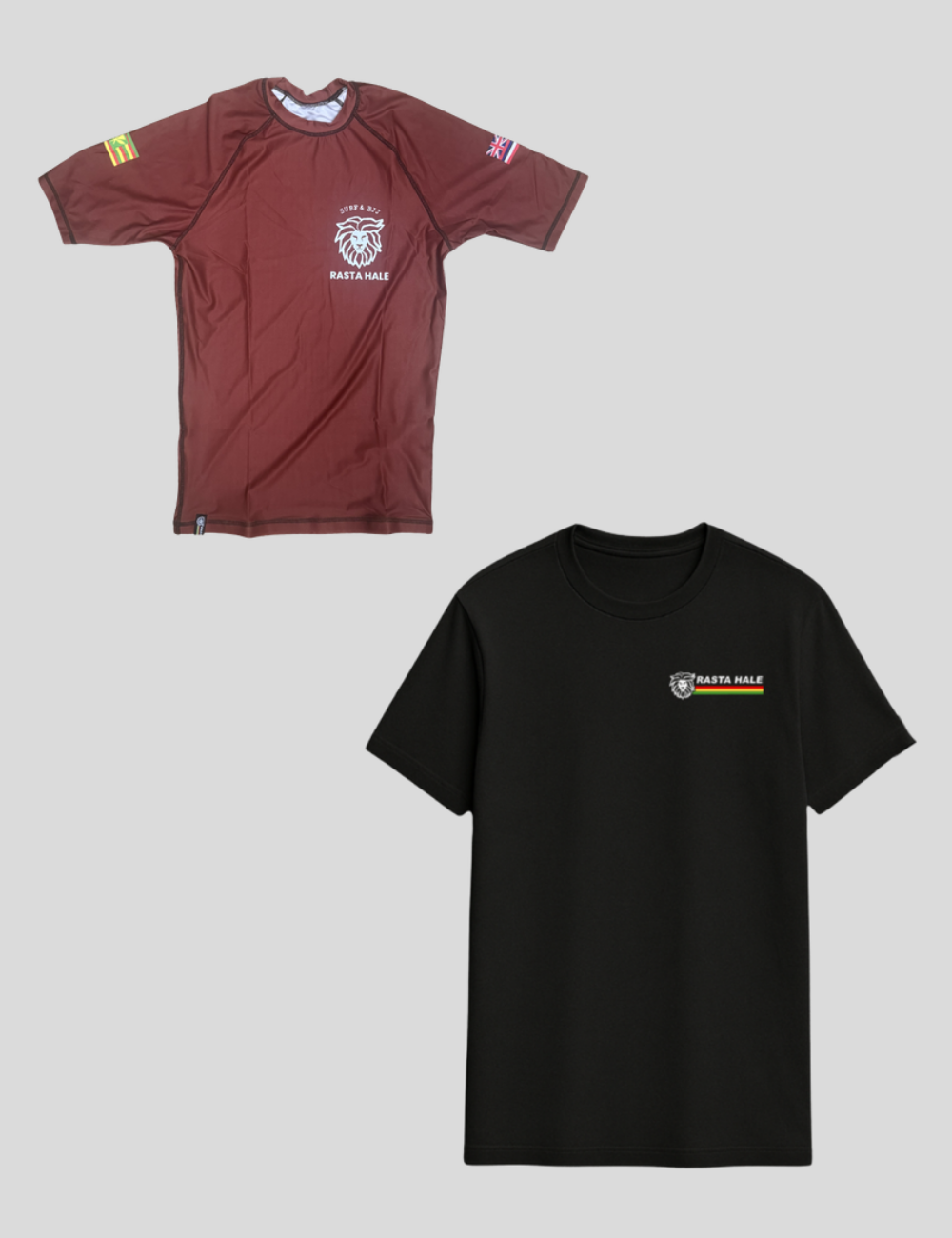 Kit Rashguard Hawaii 808 Brown + Camiseta Classic