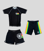 Kit Roots + Fight Short Classic + Boardshort Original Rasta Flex - Nogi & Surf