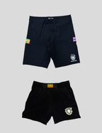 Kit Boardshort Hawaii 808 + Fight Short Black100