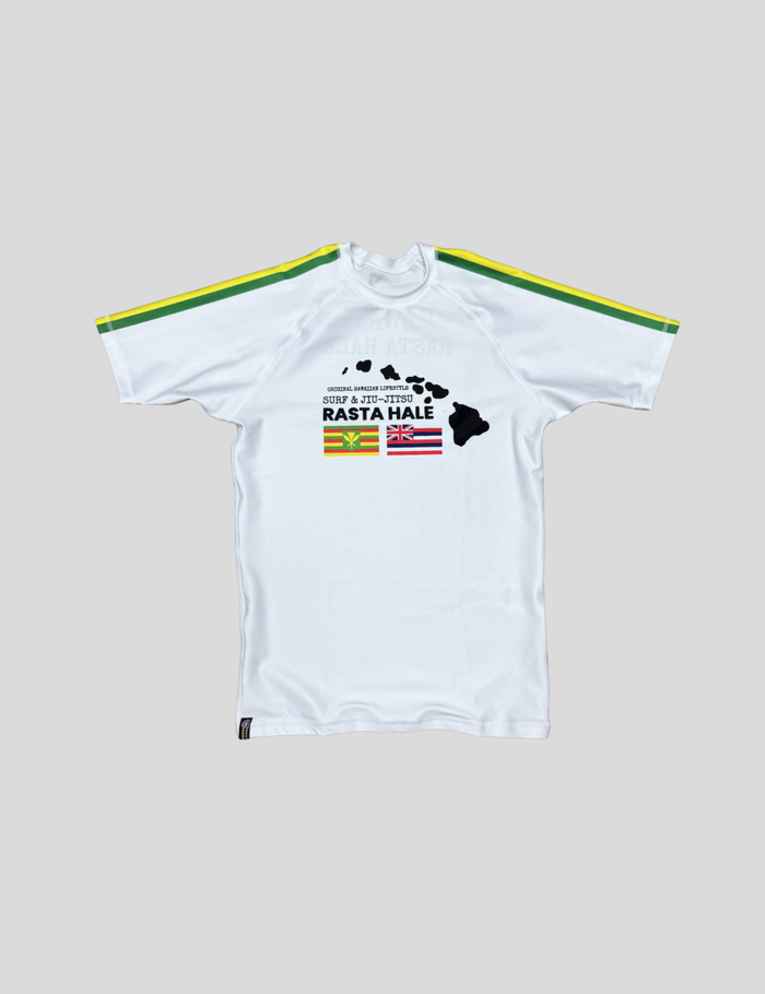 Rashguard Hawaiian Lifestyle 2.0 da Rasta Hale para jiu-jitsu no-gi