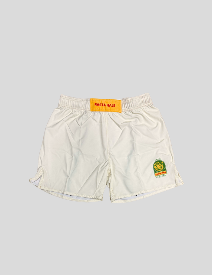 Fight short Off-White 90's da Rasta Hale, bermuda de jiu-jitsu no-gi